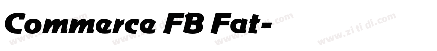 Commerce FB Fat字体转换